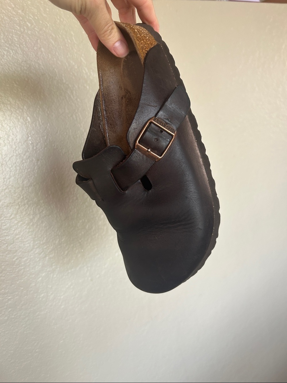 Birkenstocks Boston Brown Oiled Leather Size 39 - Picture 5 of 10